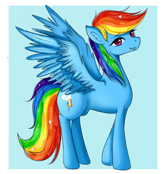 Size: 2000x2103 | Tagged: safe, artist:fluffymaiden, derpibooru import, rainbow dash, pegasus, pony, solo, spread wings