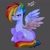 Size: 1000x1000 | Tagged: safe, artist:zakro, derpibooru import, rainbow dash, pegasus, pony, alternate timeline, amputee, apocalypse dash, augmented, crystal war timeline, prosthetic limb, prosthetic wing, prosthetics, scar, solo