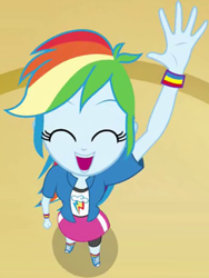 Size: 300x400 | Tagged: safe, derpibooru import, screencap, rainbow dash, equestria girls, cropped, solo