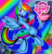 Size: 1653x1731 | Tagged: safe, artist:rougebat, rainbow dash, pegasus, pony, guitar, pixiv, solo