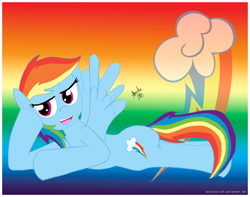 Size: 2000x1572 | Tagged: safe, artist:ladyanidraws, derpibooru import, part of a set, rainbow dash, pegasus, pony, solo