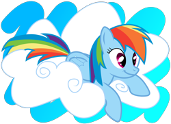 Size: 5260x3801 | Tagged: safe, artist:frogman675, rainbow dash, pegasus, pony, absurd resolution, cloud, solo