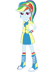 Size: 1536x2048 | Tagged: safe, artist:psshdjndofnsjdkan, derpibooru import, rainbow dash, equestria girls, alternate universe, clothes, school uniform, solo