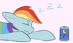 Size: 900x528 | Tagged: safe, artist:pony-butt-express, derpibooru import, rainbow dash, pegasus, pony, eyes closed, solo