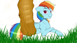 Size: 4800x2700 | Tagged: safe, artist:cold blight, derpibooru exclusive, derpibooru import, rainbow dash, pegasus, pony, cute, female, lying down, partially scenic