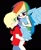 Size: 558x675 | Tagged: safe, artist:applecider1412, derpibooru import, big macintosh, rainbow dash, human, belly button, blushing, clothes, female, humanized, male, midriff, rainbowmac, shipping, skirt, straight