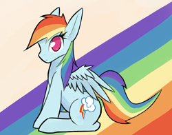 Size: 900x706 | Tagged: safe, artist:pony-butt-express, derpibooru import, rainbow dash, pegasus, pony, looking at you, sitting, solo