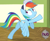 Size: 256x212 | Tagged: safe, screencap, rainbow dash, pegasus, pony, flight to the finish, female, mare, plot, solo, whistle