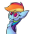 Size: 760x864 | Tagged: safe, artist:mr. rottson, derpibooru import, rainbow dash, pegasus, pony, chest fluff, simple background, solo, transparent background