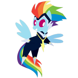 Size: 2000x2000 | Tagged: safe, artist:dragonfoorm, rainbow dash, zapp, pegasus, pony, power ponies (episode), pointy ponies, power ponies, simple background, solo, transparent background