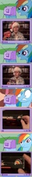 Size: 562x3068 | Tagged: safe, rainbow dash, pegasus, pony, angry video game nerd, avgn wish list, christmas miracle, exploitable meme, ljn, meme, obligatory pony, spider-man, tv meme, wat