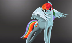 Size: 5200x3080 | Tagged: safe, artist:lunebat, derpibooru import, rainbow dash, pegasus, pony, abstract background, solo