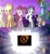 Size: 638x693 | Tagged: safe, derpibooru import, applejack, fluttershy, pinkie pie, rainbow dash, rarity, spike, dragon, earth pony, pegasus, pony, unicorn, alicorn flash, applejack's hat, blonde mane, blonde tail, blue coat, blue wings, clothes, exploitable meme, female, flying, half-life, half-life 3, hat, horn, hub logo, male, mare, meme, multicolored mane, multicolored tail, open mouth, orange coat, pink coat, pink mane, pink tail, purple mane, purple tail, raised hoof, raised leg, spread wings, white coat, wings, worth the weight, yellow coat