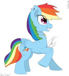 Size: 1819x2000 | Tagged: safe, artist:nexcoyotlgt, derpibooru import, rainbow dash, pegasus, pony, female, mare, simple background, solo, transparent background