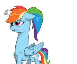 Size: 1200x1000 | Tagged: safe, artist:passigcamel, derpibooru import, rainbow dash, pegasus, pony, glasses, long neck, simple background, solo, transparent background