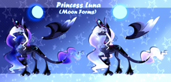 Size: 5833x2802 | Tagged: safe, artist:sugaryicecreammlp, princess luna, alicorn, pony, alternate design, solo, unshorn fetlocks