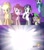 Size: 1920x2160 | Tagged: safe, derpibooru import, applejack, fluttershy, pinkie pie, rainbow dash, rarity, spike, dragon, earth pony, pegasus, pony, unicorn, magical mystery cure, alicorn flash, applejack's hat, blonde mane, blonde tail, blue coat, blue wings, clothes, exploitable, exploitable meme, female, flying, hat, horn, hub logo, male, mare, meme, multicolored mane, multicolored tail, open mouth, orange coat, pink coat, pink mane, pink tail, purple mane, purple tail, raised hoof, raised leg, spread wings, template, white coat, wings, yellow coat