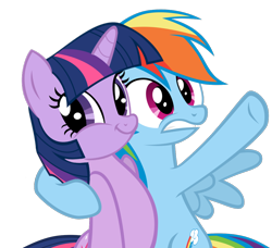 Size: 1124x1024 | Tagged: safe, edit, rainbow dash, twilight sparkle, pegasus, pony, exploitable meme, meme, memeception, simple background, transparent background, twiface, vector, x x everywhere