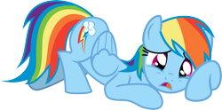 Size: 12106x6000 | Tagged: safe, artist:givralix, rainbow dash, pegasus, pony, bats!, absurd resolution, cider, cider dash, crying, cute, dashabetes, oh no, sad, sadness, simple background, solo, transparent background, vector