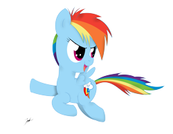 Size: 2741x2128 | Tagged: safe, artist:noxdrachen, derpibooru import, rainbow dash, pegasus, pony, filly, filly rainbow dash, simple background, solo, transparent background