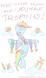 Size: 1500x2500 | Tagged: safe, artist:faikie, rainbow dash, pegasus, pony, ask, rainbow douche, solo