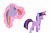 Size: 7411x4837 | Tagged: safe, artist:abion47, rainbow dash, twilight sparkle, twilight sparkle (alicorn), alicorn, pegasus, pony, daring don't, .ai available, .svg available, absurd resolution, female, levitation, magic, mare, simple background, transparent background, vector