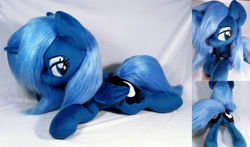 Size: 1280x751 | Tagged: safe, artist:doctorkoda, princess luna, pony, butt, female, filly, irl, photo, plot, plushie, s1 luna, solo, woona, younger