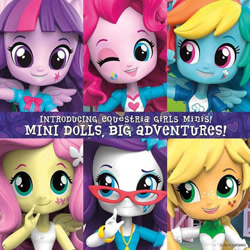 Size: 500x500 | Tagged: safe, derpibooru import, applejack, fluttershy, pinkie pie, rainbow dash, rarity, twilight sparkle, equestria girls, clothes, doll, equestria girls minis, irl, mane six, photo, tanktop, toy