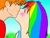 Size: 570x428 | Tagged: safe, artist:derpyhannah, derpibooru import, big macintosh, rainbow dash, human, female, humanized, male, rainbowmac, shipping, straight