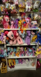 Size: 1028x1920 | Tagged: safe, fluttershy, pinkie pie, princess luna, rainbow dash, twilight sparkle, earth pony, pegasus, pony, unicorn, cute, dashabetes, diapinkes, irl, photo, plushie, toy, twiabetes