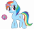 Size: 4152x3488 | Tagged: safe, artist:justablankflank, derpibooru import, edit, rainbow dash, pony, unicorn, absurd resolution, alternate cutie mark, alternate universe, cropped, magic, race swap, simple background, solo, transparent background, unicorn rainbow dash, vector