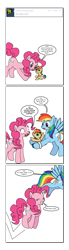 Size: 720x2592 | Tagged: safe, artist:dekomaru, derpibooru import, pinkie pie, rainbow dash, oc, oc:nimbus, earth pony, pegasus, pony, comic, tumblr, tumblr:ask twixie