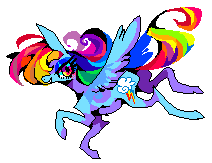 Size: 212x163 | Tagged: safe, artist:njeekyo, derpibooru import, rainbow dash, pegasus, pony, pixel art, solo