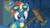 Size: 1920x1080 | Tagged: safe, derpibooru import, screencap, rainbow dash, pegasus, pony, newbie dash, broom, discovery family logo, push broom, wonderbolts uniform