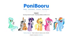 Size: 913x513 | Tagged: safe, derpibooru import, screencap, applejack, lyra heartstrings, octavia melody, pinkie pie, rainbow dash, twilight sparkle, earth pony, pegasus, pony, cello, musical instrument, ponibooru