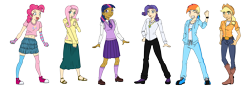 Size: 6000x2100 | Tagged: safe, artist:jinglesrasco, derpibooru import, applejack, fluttershy, pinkie pie, rainbow dash, rarity, twilight sparkle, converse, humanized, mane six, shoes