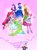 Size: 2815x3800 | Tagged: safe, artist:s0901, derpibooru import, applejack, fluttershy, pinkie pie, rainbow dash, rarity, spike, twilight sparkle, clothes, dress, gala dress, humanized, mane seven, mane six, pixiv, winged humanization