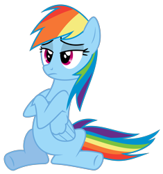 Size: 6000x6373 | Tagged: safe, artist:masem, rainbow dash, pegasus, pony, rarity takes manehattan, absurd resolution, simple background, solo, transparent background, vector