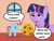 Size: 2000x1500 | Tagged: safe, artist:jezendar, rainbow dash, twilight sparkle, pegasus, pony, cookie, shrinking