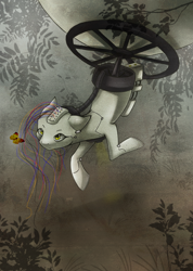 Size: 728x1024 | Tagged: safe, artist:lightning-stars, crossover, glados, ponified, portal, portal (valve), solo