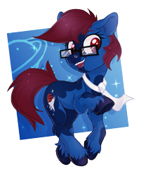 Size: 659x793 | Tagged: safe, artist:lightning-stars, oc, oc only, oc:t-minus ten, pony, glasses, necktie, solo