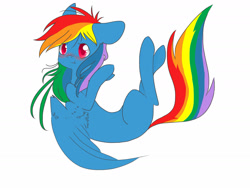 Size: 2400x1800 | Tagged: safe, artist:hexeana, rainbow dash, pegasus, pony, blushing, scrunchy face, solo