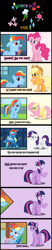 Size: 1000x4800 | Tagged: safe, artist:saturnstar14, derpibooru import, applejack, fluttershy, pinkie pie, rainbow dash, rarity, twilight sparkle, twilight sparkle (alicorn), alicorn, earth pony, pegasus, pony, unicorn, newbie dash, the lost treasure of griffonstone, absurd resolution, care mare, comic, dialogue, dynamic dash, female, forthright filly, mane swap, manebow sparkle, mare, rainbow fash