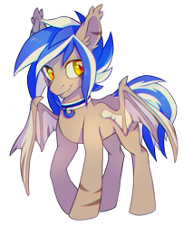 Size: 643x795 | Tagged: safe, artist:lightning-stars, oc, oc only, bat pony, simple background, solo, transparent background