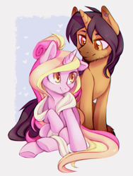 Size: 721x959 | Tagged: safe, artist:lightning-stars, oc, oc only, pony, unicorn, couple