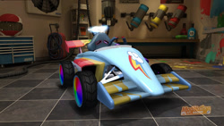 Size: 1024x576 | Tagged: safe, rainbow dash, 3d, kart, modnation racers, no pony, solo, spectrum of loyalty