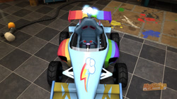 Size: 1024x576 | Tagged: safe, rainbow dash, 3d, kart, modnation racers, no pony, solo, spectrum of loyalty