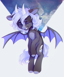 Size: 826x998 | Tagged: safe, artist:lightning-stars, oc, oc only, bat pony, solo