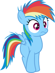 Size: 6000x7979 | Tagged: safe, artist:luckreza8, derpibooru import, rainbow dash, pegasus, pony, the cutie re-mark, .svg available, absurd resolution, filly, filly rainbow dash, simple background, solo, transparent background, vector