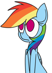 Size: 739x1046 | Tagged: safe, artist:mr. rottson, derpibooru import, rainbow dash, pegasus, pony, simple background, solo, transparent background